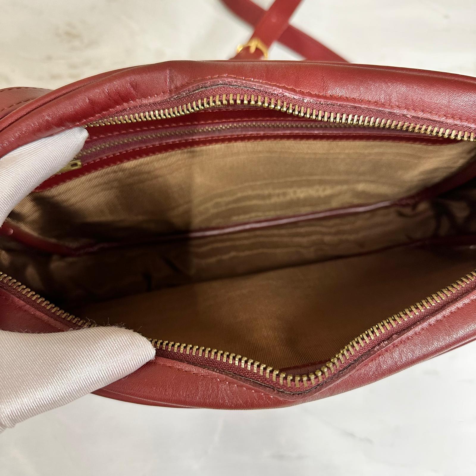 Must de Cartier Borsa Vintage a spalla in pelle bordeaux