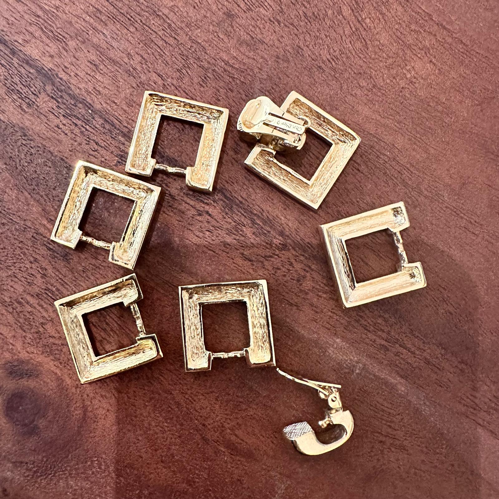 Orecchini Christian Dior Vintage tre Pezzi Intercambiabili