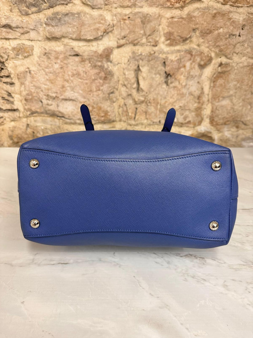 Prada Borsa Shopping Tote in Saffiano Blu