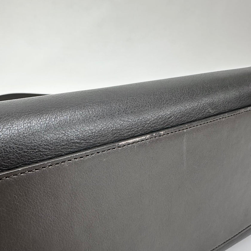 Saint Laurent Borsa Cabas Chyc Medium in pelle grigia