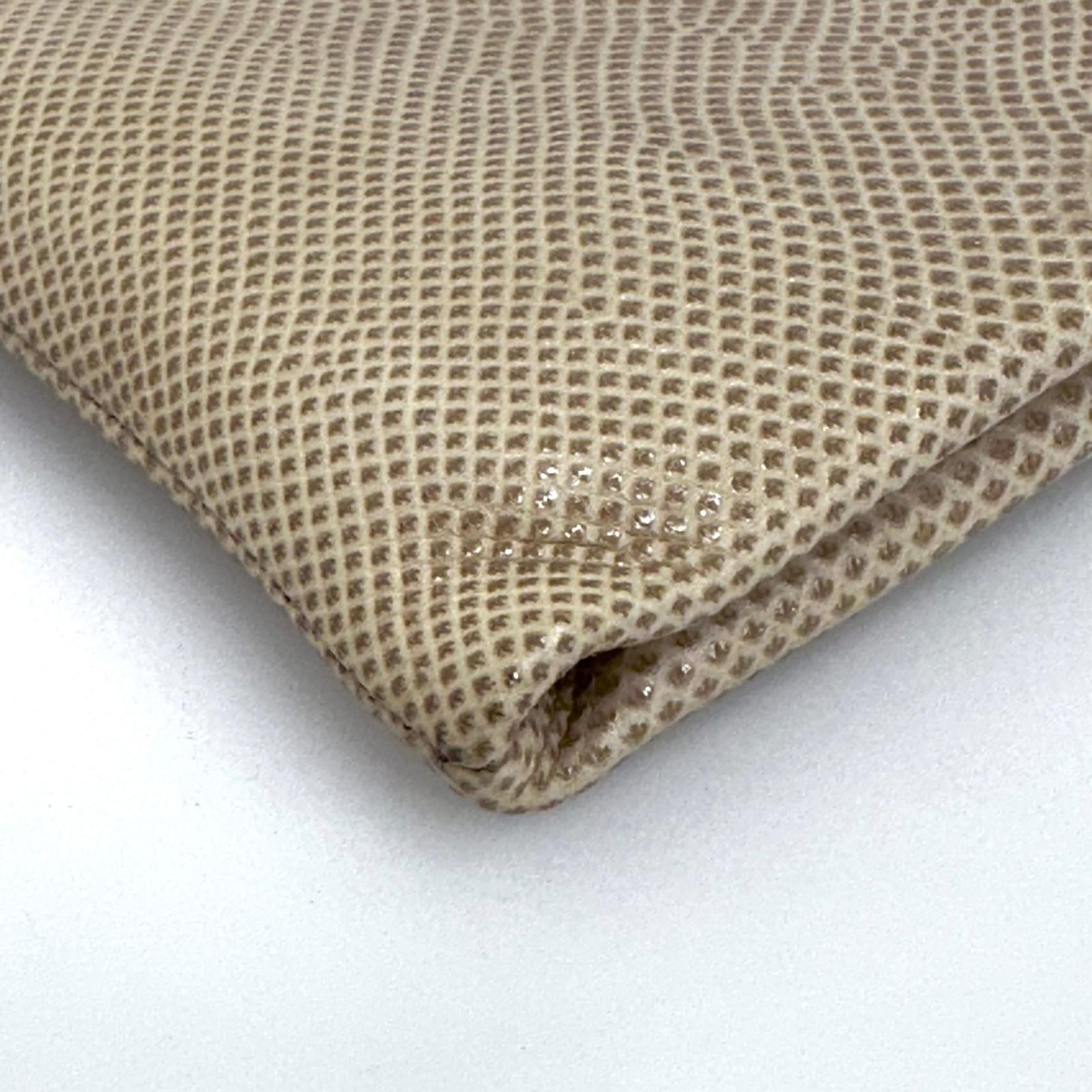 Saint Laurent Pochette Vintage in pelle rettile beige