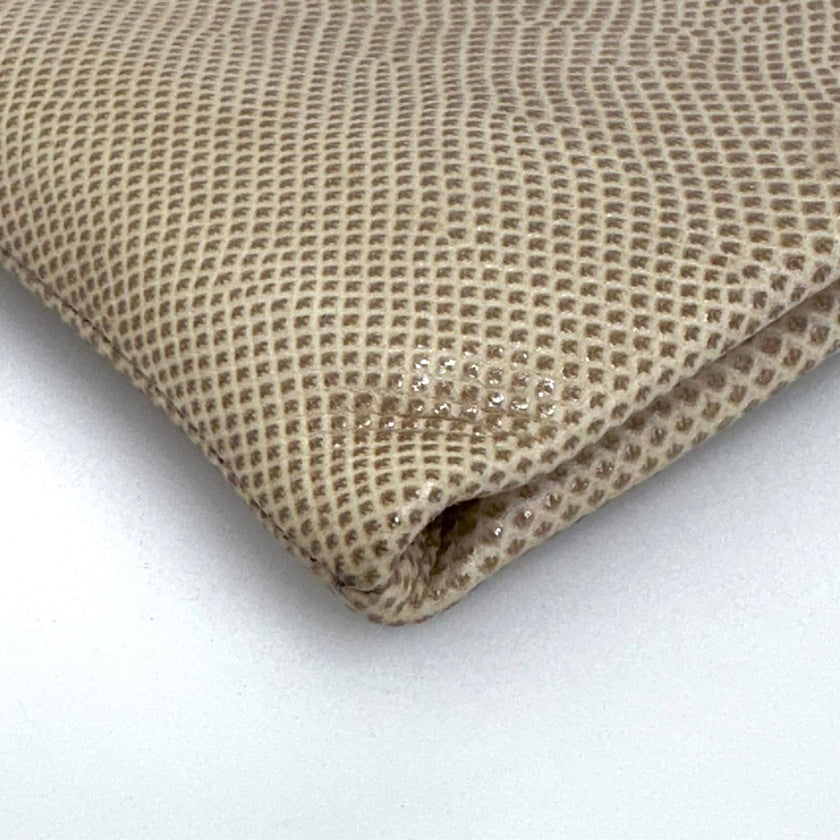 Saint Laurent Pochette Vintage in pelle rettile beige