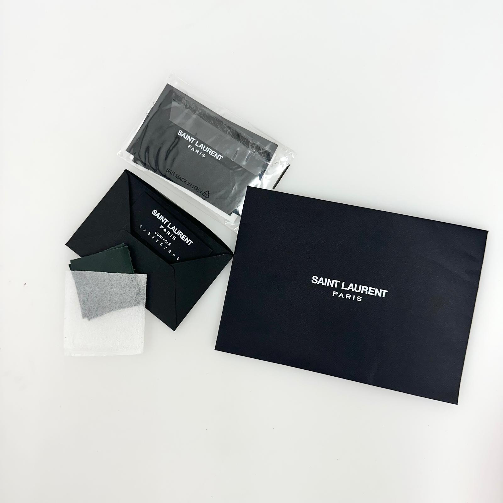 Borsa Saint Laurent Duffle Grande in Pelle Verde