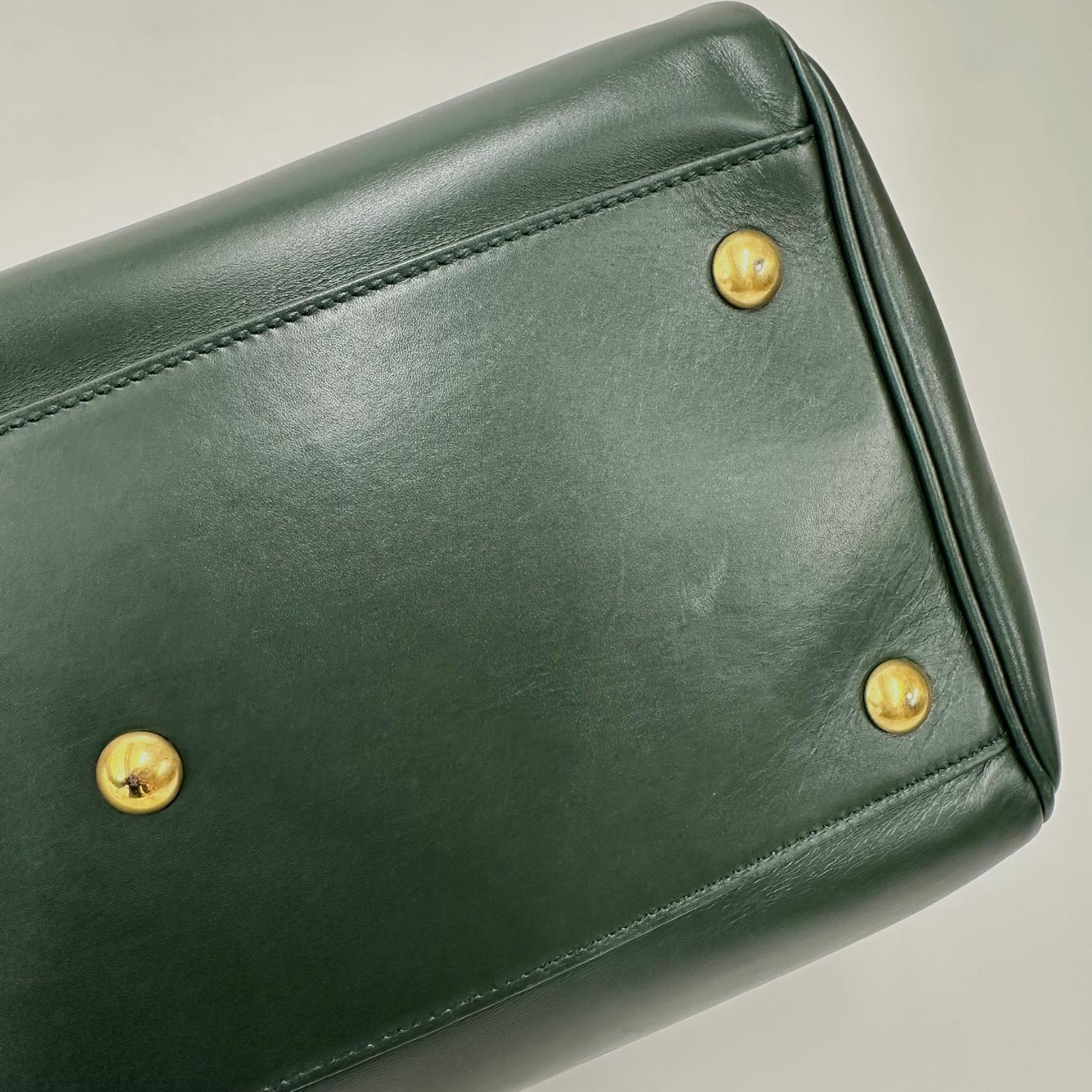 Borsa Saint Laurent Duffle Grande in Pelle Verde