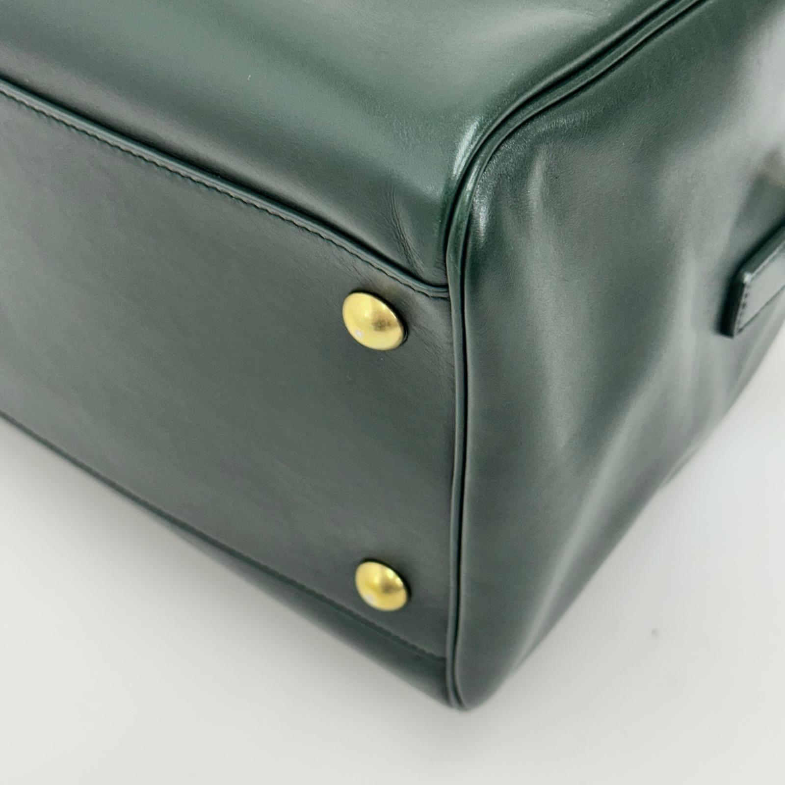 Borsa Saint Laurent Duffle Grande in Pelle Verde