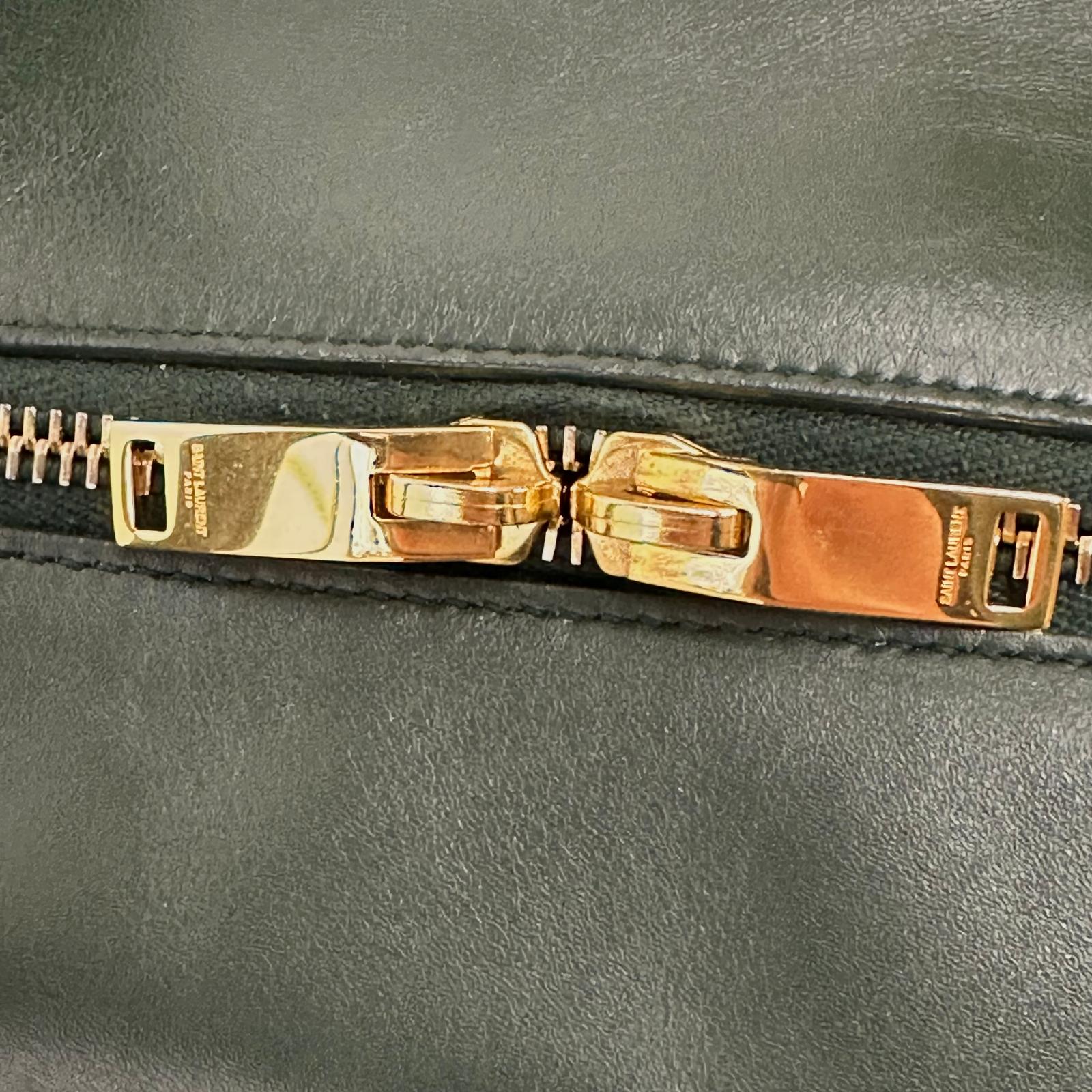 Borsa Saint Laurent Duffle Grande in Pelle Verde