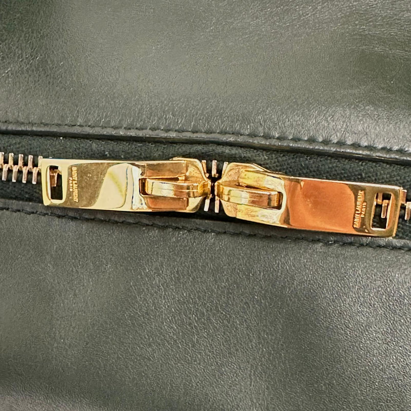 Borsa Saint Laurent Duffle Grande in Pelle Verde