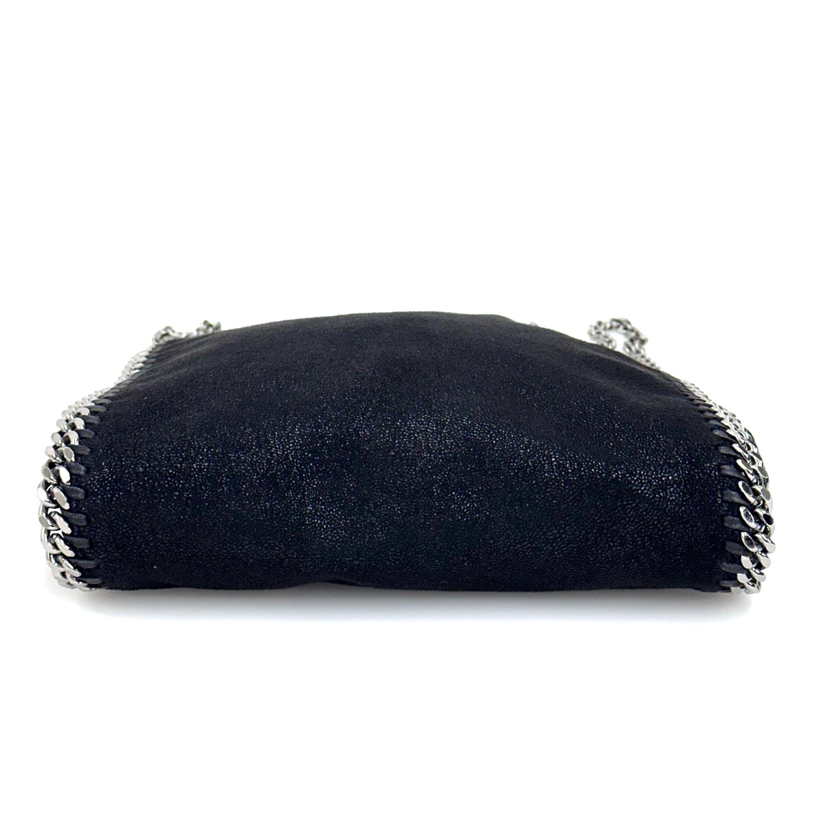 Stella McCartney Borsa a Spalla Falabella Mini Shaggy Deer Nera