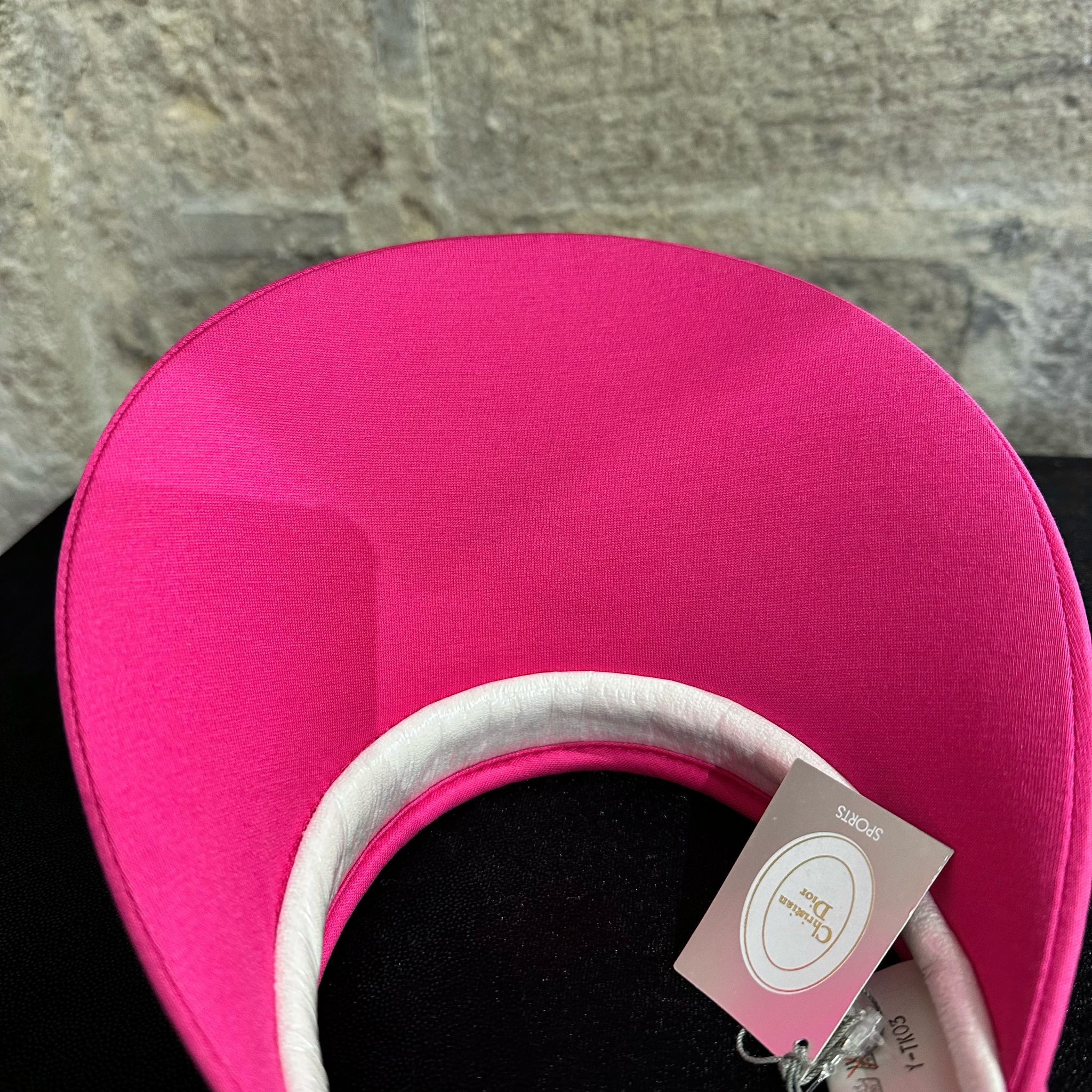 Visiera Vintage Christian Dior Sports in cotone fucsia