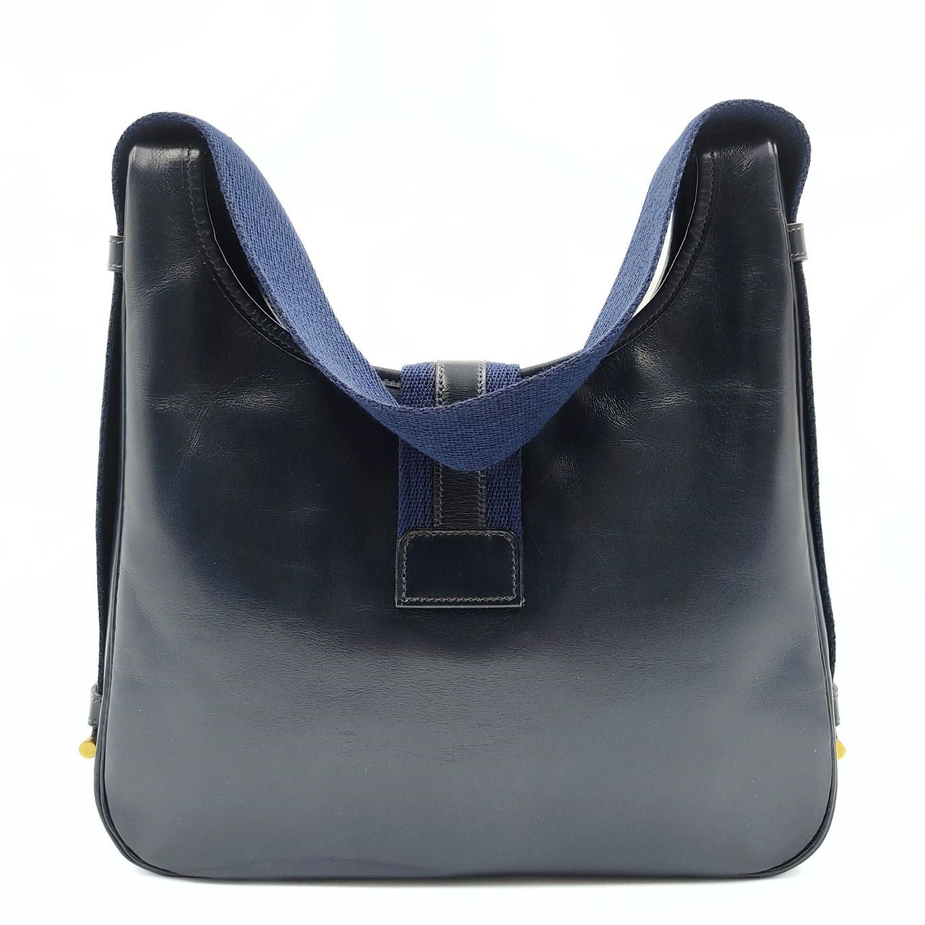 Hermès borsa vintage Tsako in pelle blu anno '86