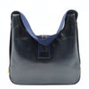 Hermès borsa vintage Tsako in pelle blu anno '86
