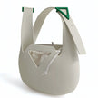 Bottega Veneta borsa Small Punch Rubber in gomma bianca