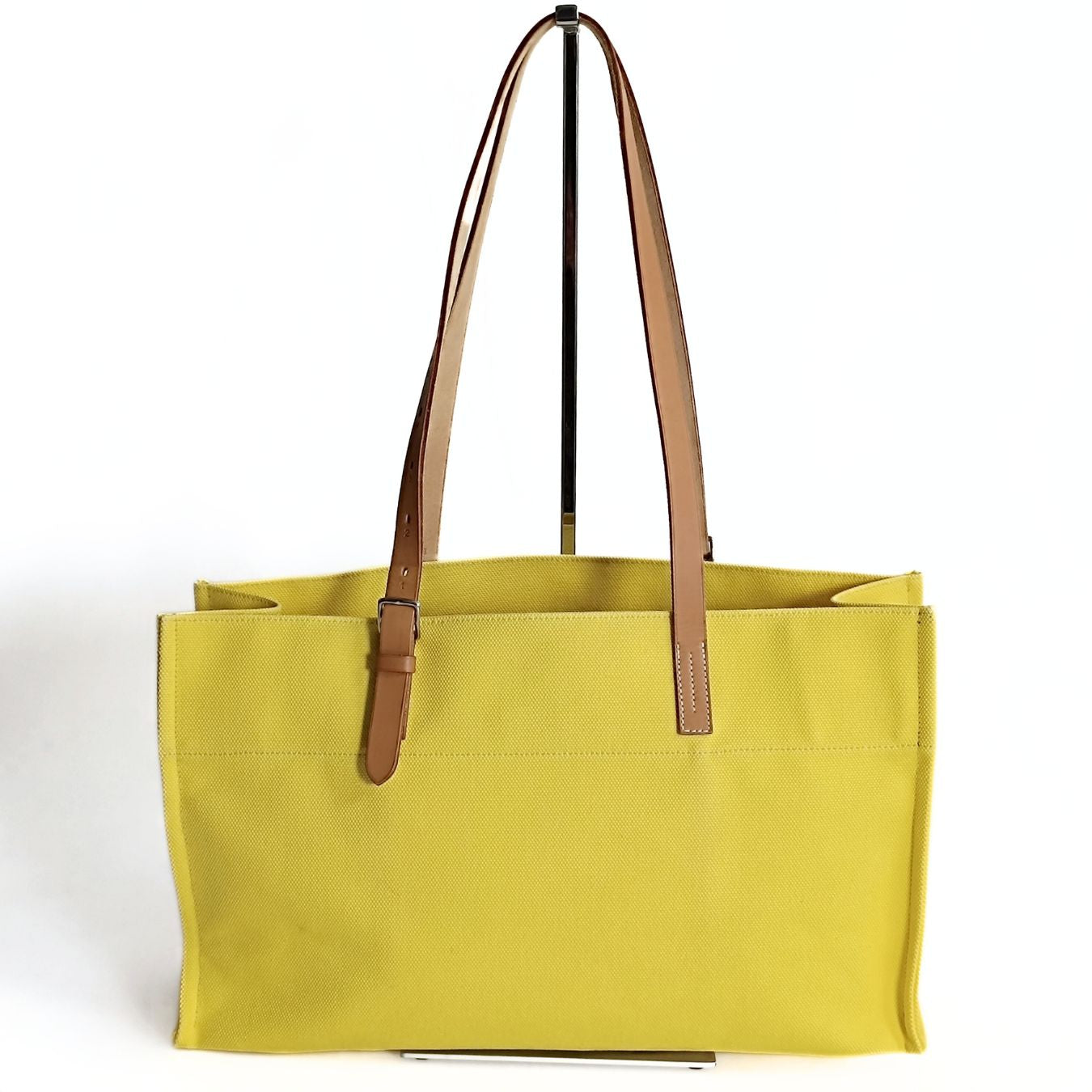 Hermès borsa a spalla Étrivière in tela gialla