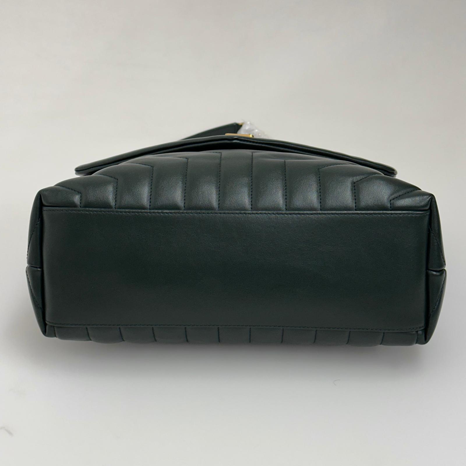 Saint Laurent borsa Lou Lou Large in pelle trapuntata verdone - Nuova