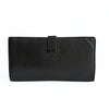 Hermès portafoglio vintage Béarn Soufflet in pelle nera