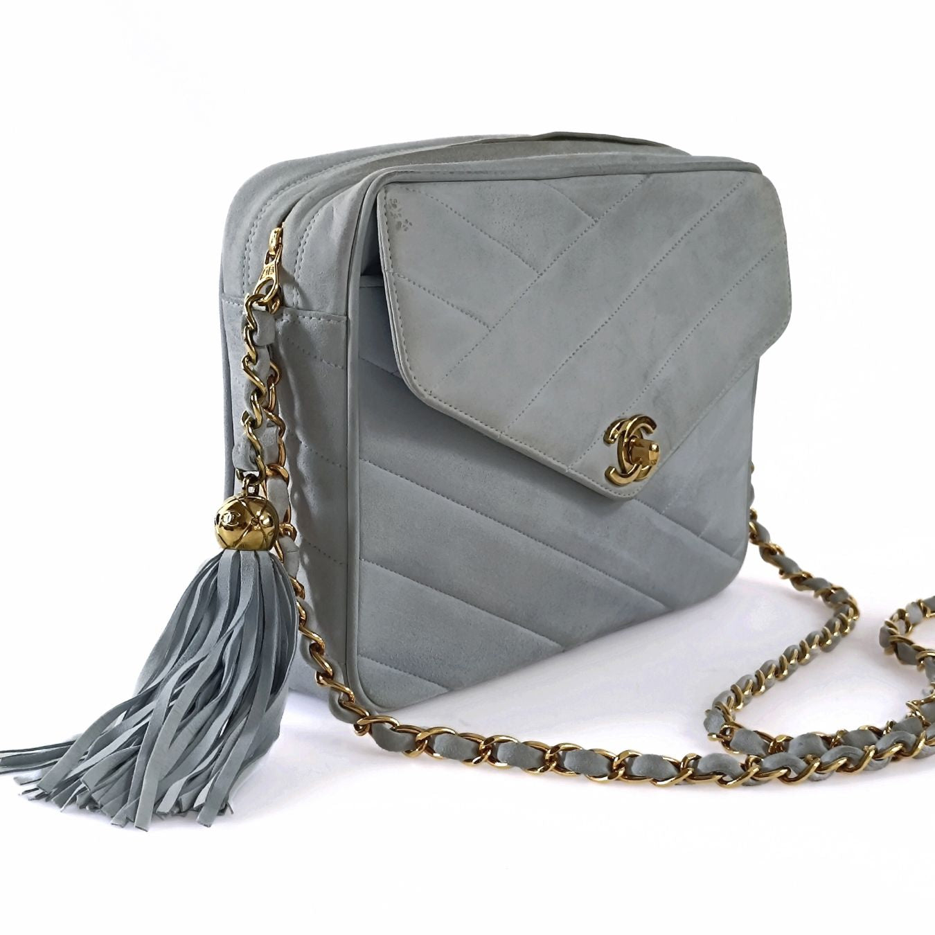 Chanel borsa a tracolla modello Camera con frangia