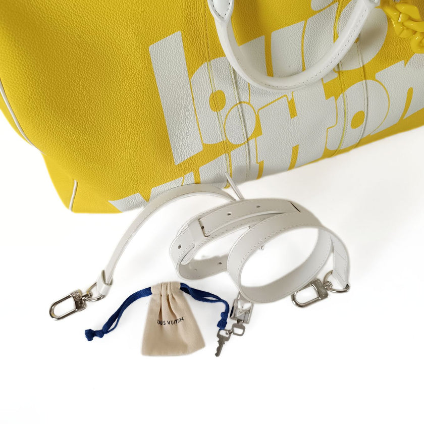 Louis Vuitton Keepall Everyday Virgil Abloh giallo 2021