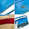 Valentino borsetta a spalla mini Rockstud in pelle turchese