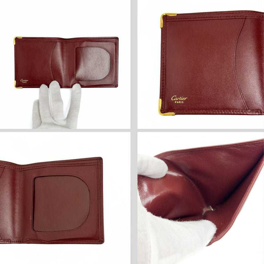 Cartier portafoglio bifold da uomo