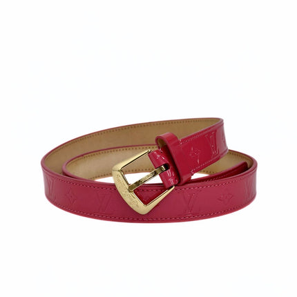 Louis Vuitton cintura donna in pelle verniciata monogram