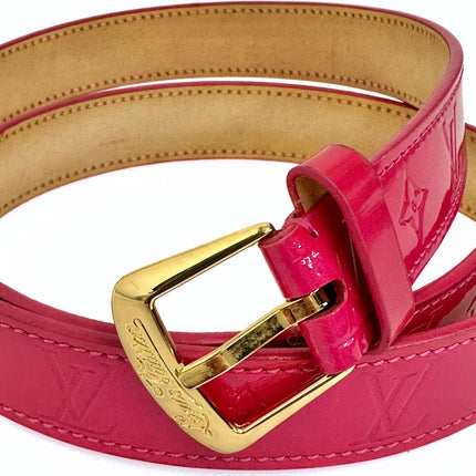 Louis Vuitton cintura donna in pelle verniciata monogram