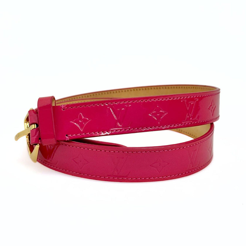 Louis Vuitton cintura donna in pelle verniciata monogram