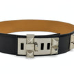 Hermès cintura Collier de Chien in pelle nera