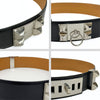 Hermès cintura Collier de Chien in pelle nera