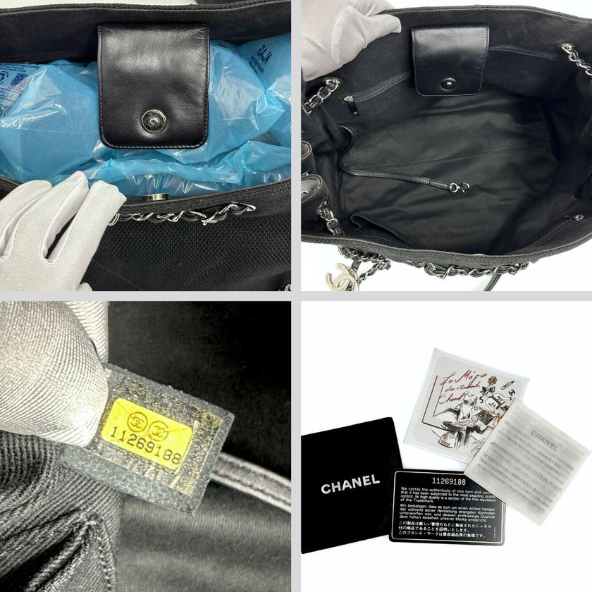 Chanel borsa a spalla Shopping Chevron