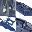 Balenciaga Blackout City borsa in pelle blu