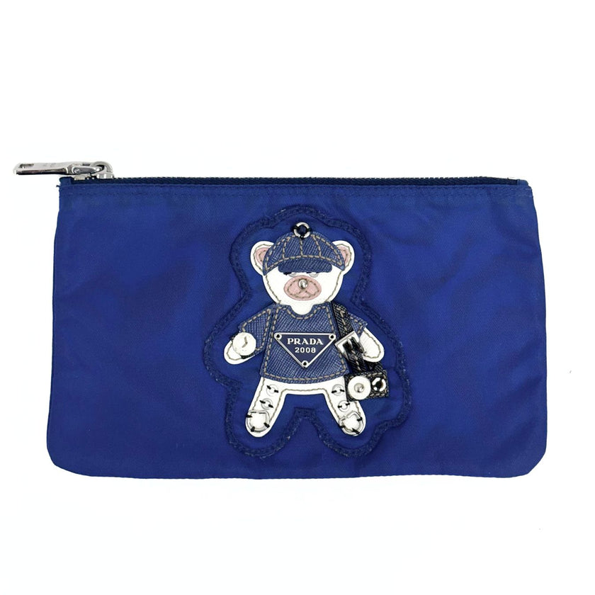 Prada pouch in nylon e saffiano