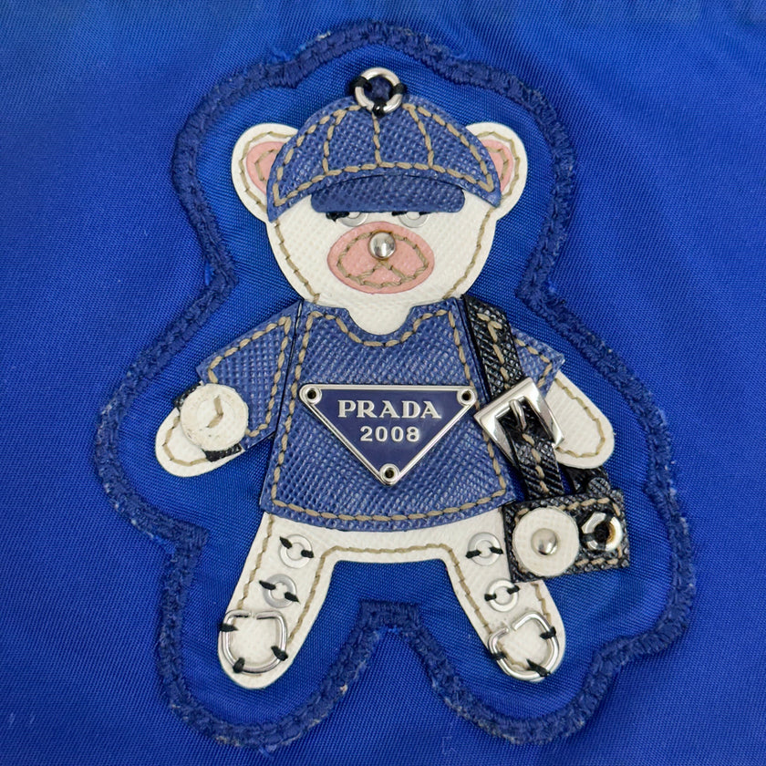 Prada pouch in nylon e saffiano