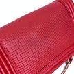 Chanel borsa a tracolla Boy 25 in pelle rossa
