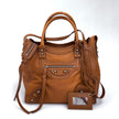 Balenciaga Borsa Giant Brogues Velo in pelle cuoio