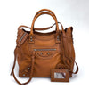 Balenciaga Borsa Giant Brogues Velo in pelle cuoio