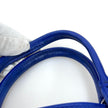 Balenciaga Borsa Mini Papier Zip Around blu in pelle