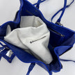 Balenciaga Borsa Mini Papier Zip Around blu in pelle