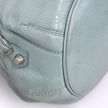 Balenciaga Borsa Pompon in pelle verde acqua