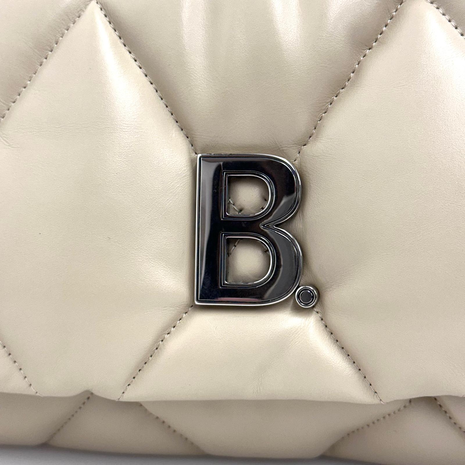 Balenciaga Borsa Puffy B Chain Trapuntata Beige