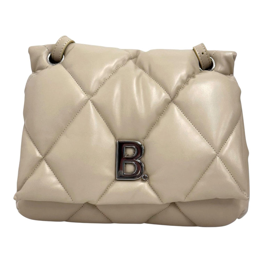 Balenciaga Borsa Puffy B Chain Trapuntata Beige