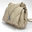 Balenciaga Borsa Puffy B Chain Trapuntata Beige