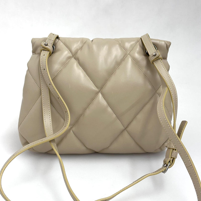 Balenciaga Borsa Puffy B Chain Trapuntata Beige