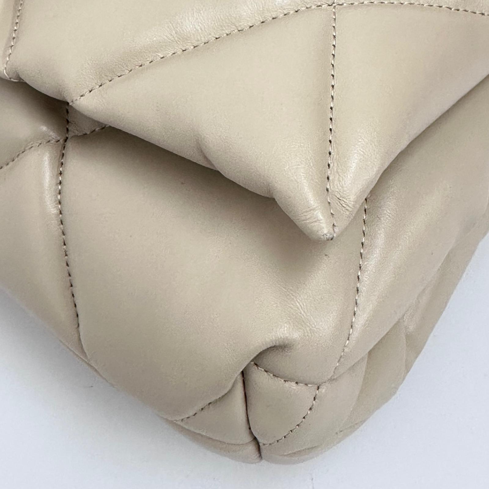 Balenciaga Borsa Puffy B Chain Trapuntata Beige