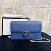 Borsa Gucci Wallet on Chain Interlocking in Pelle Avion