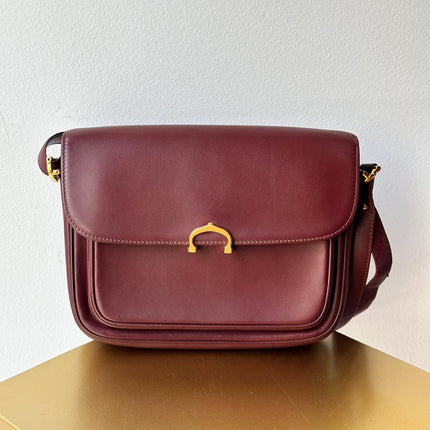 Borsa a Tracolla C de Cartier in pelle bordeaux box anni ’90