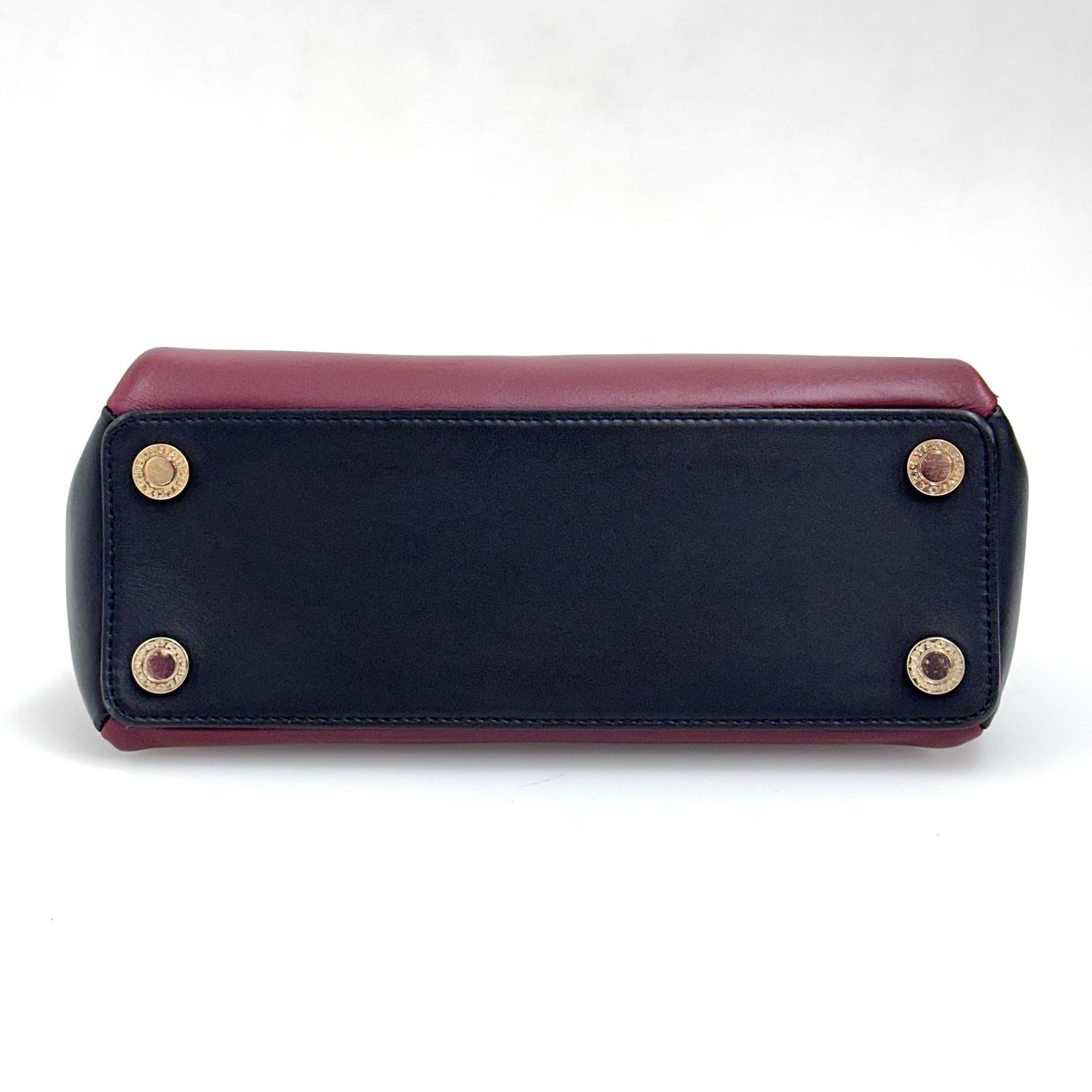 Borsa Bvlgari a mano Serpenti Forever in pelle bordeaux