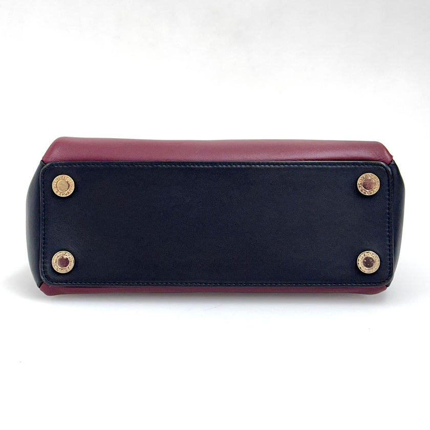 Borsa Bvlgari a mano Serpenti Forever in pelle bordeaux