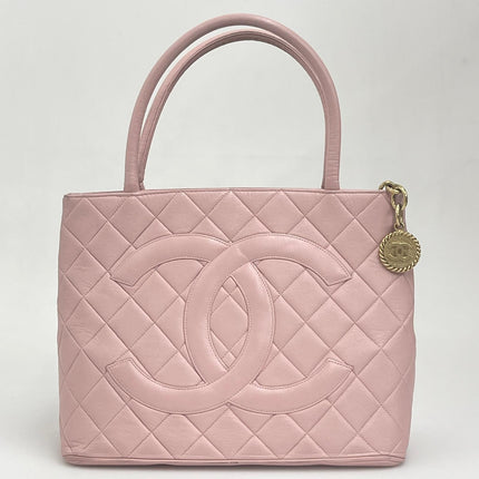 Borsa Chanel Medallion in Pelle Liscia Rosa