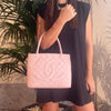 Borsa Chanel Medallion in Pelle Liscia Rosa