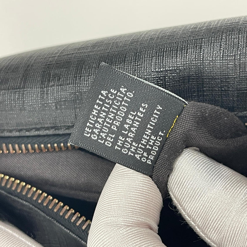 Borsa Fendi a Tracolla in Tela Rivestita Zucchino Nero